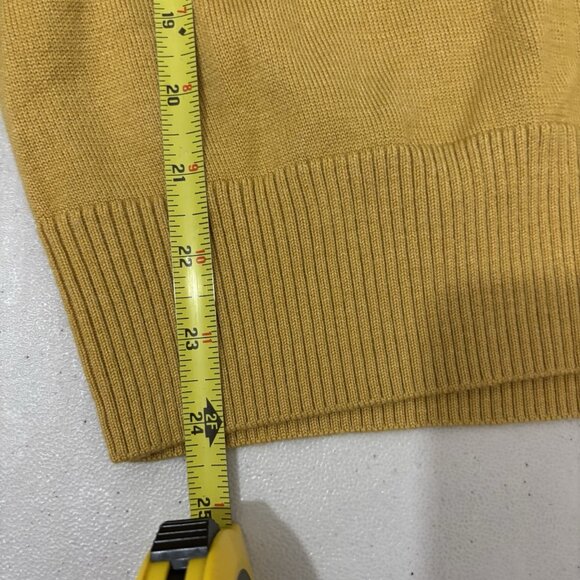 Banana Republic Heritage Collection Butter Yellow Silk/ Wool Sweater Size M - Picture 11 of 11
